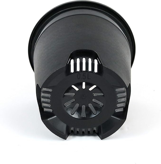 5.5 Inch Gardening Flower Pots 10-Pack Black Pot Liners 0.5 Gallon Nursery Pot - Image 3