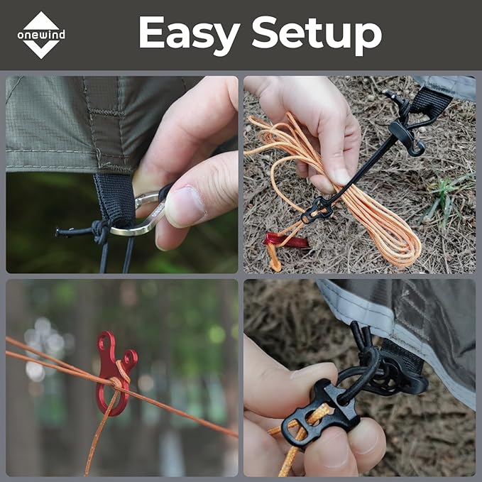 onewind Camping Hammock with Rain Fly and Bug Net Portable Lightweight 11ft - Image 4