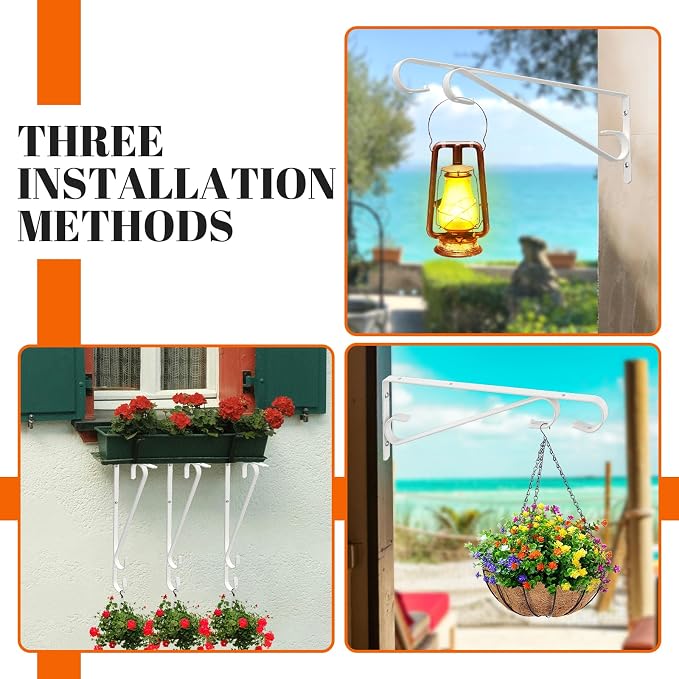 Plant Hangers Outdoor Plant Hooks Heavy Duty Iron Plant Hanger Hook - Image 4