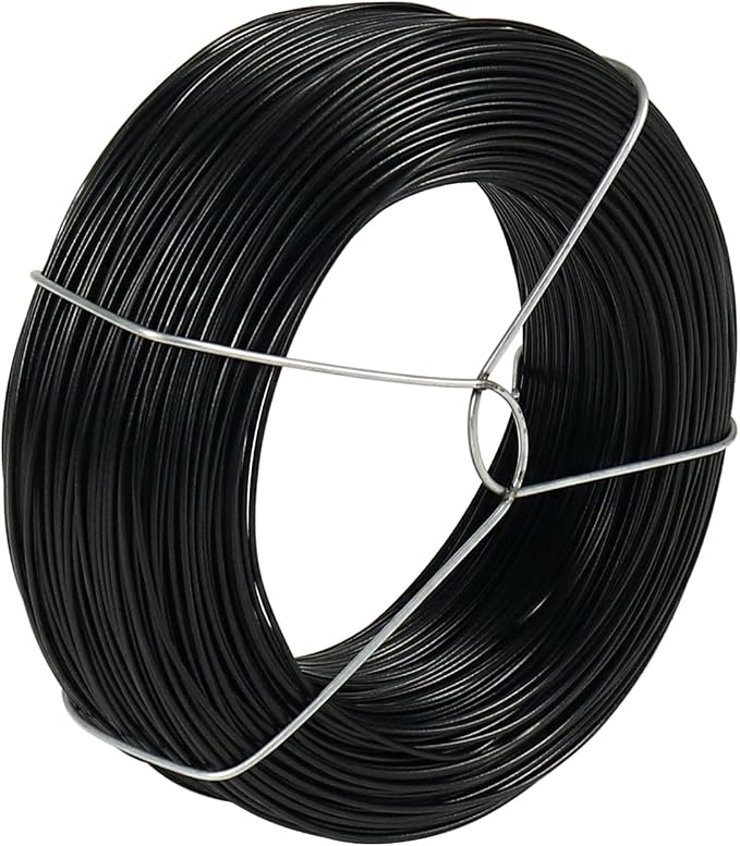 328 Feet Plant Twist Tie Plastic Coated Soft Garden Metal Wire 1mm Thin by Shintop