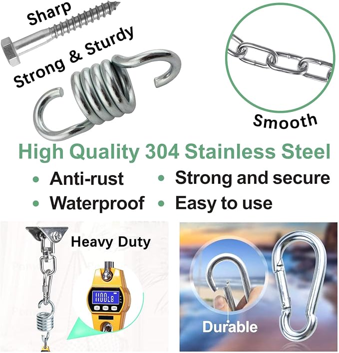 weiatas Hammock Chair Hanging Hardware Kit - Image 3