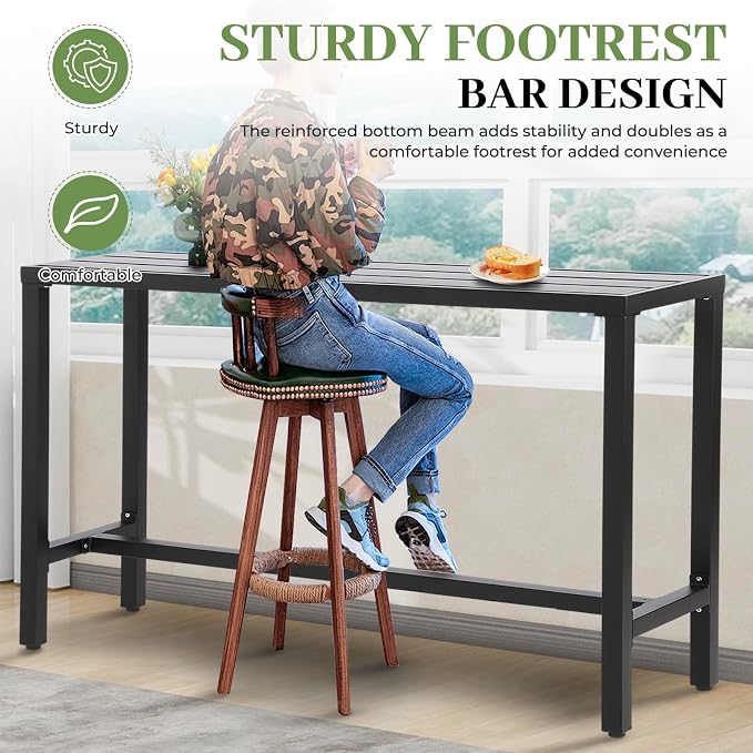 Outdoor Bar Table, Patio Counter Height Bar Table - Image 3