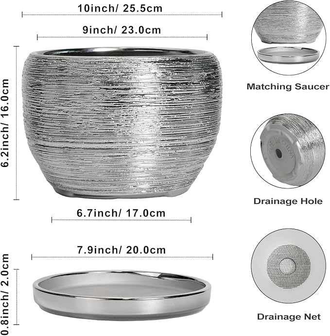 SQOWL Ceramic Pot for Plants - Image 3
