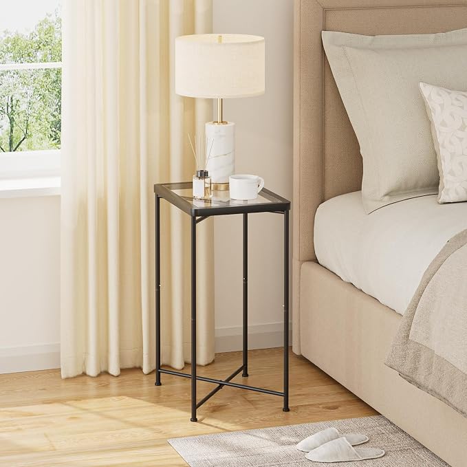 Garden 4 you Small Side Table, Glass End Table, Outdoor Side Table - Image 4