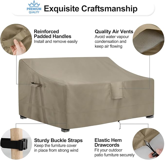 OutdoorLines Outdoor Waterproof Patio 3-Seater Couch Cover - Image 5