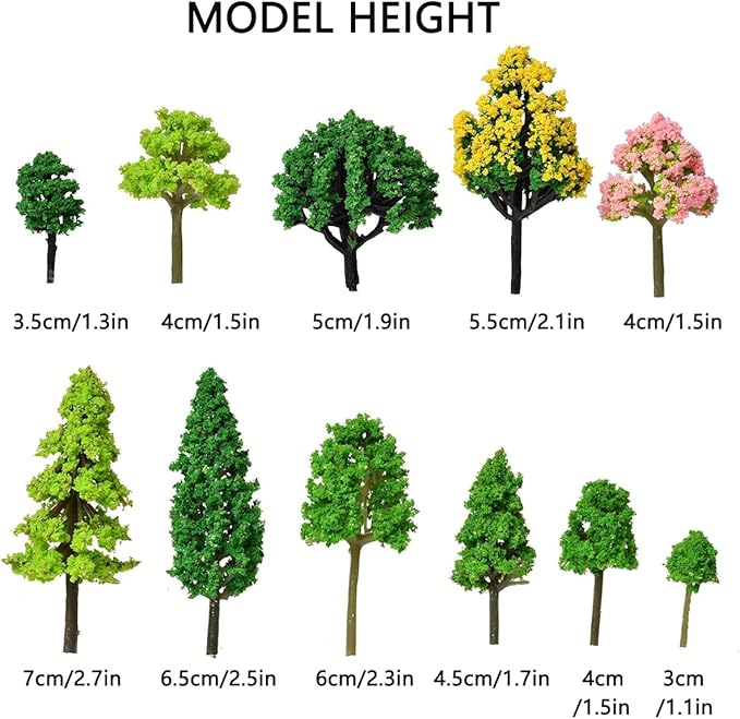 Model Trees for Diorama Small, Model Trees for Crafts, Mixed Plants for Land - Image 3