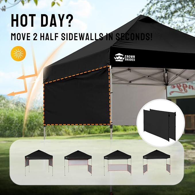 CROWN SHADES 10x10 Pop up Canopy Tent Instant Canopy - Image 4