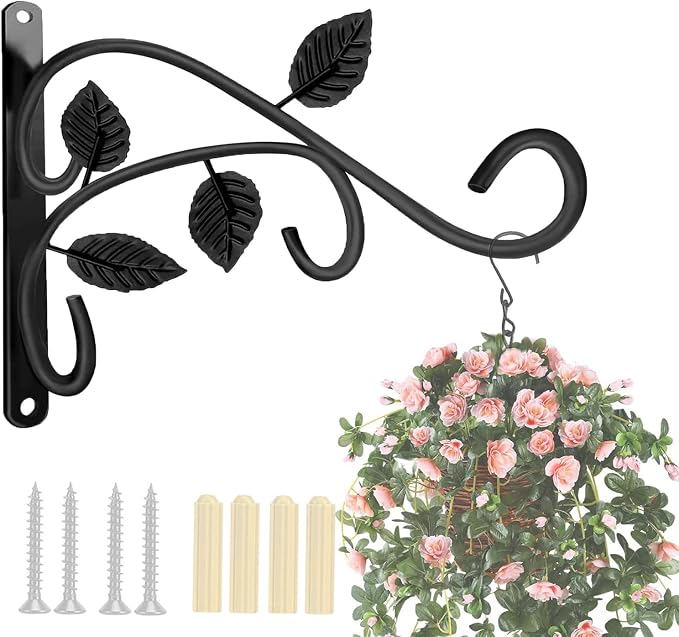Axgo Wall Mount Hanging Plant Hook, Rust-Resistant Metal Plant Hanger by Unknown