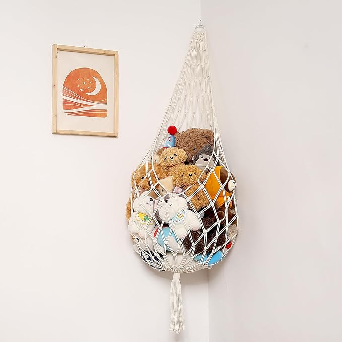 Stuffed Animal Storage Organizers Toy Hammock Corner Hanging Net Stuffy Animal - Image 8