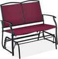 Best Choice Products 2-Person Outdoor Patio Swing Glider Steel Bench Loveseat by BestChoiceProducts
