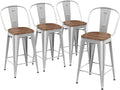Yongqiang 30 inch Bar Stools Set of 4 Modern Farmhouse Bar Height Stools by lightupyourlife
