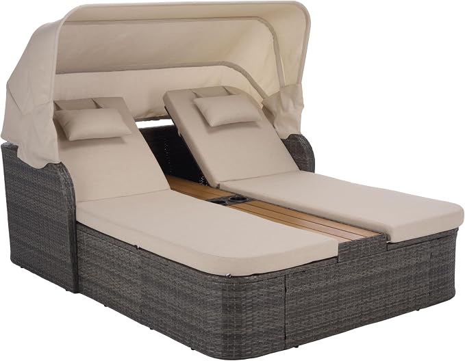 SAFAVIEH Outdoor Patio Furniture Collection – Victoria Grey Brown & Taupe - Image 3