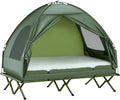 Outsunny Camping Tent Cot, Folding Tent Cot Combo by Outsunny