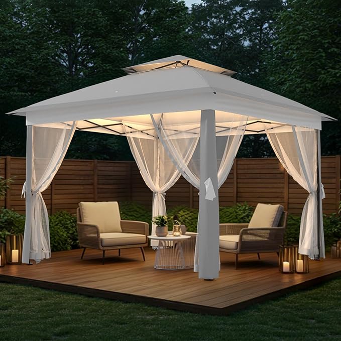 11x11 FT Outdoor Gazebo, Heavy Duty Pavilion - Image 6