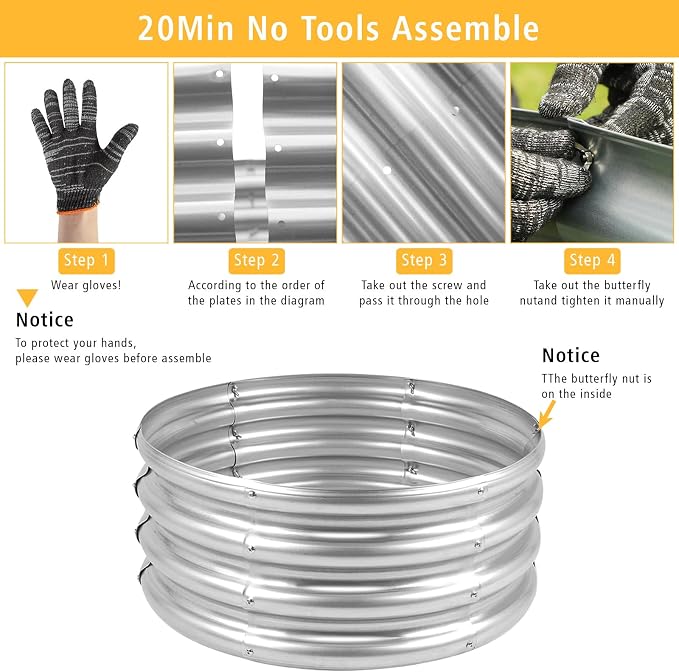 Garden Galvanized Raised Garden Bed Kit - Image 5