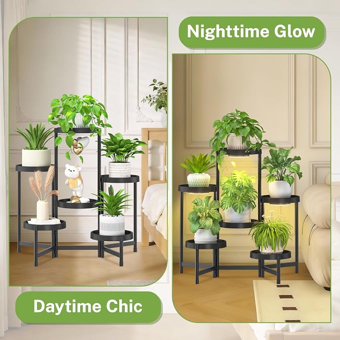 iDavosic.ly 6 Tier Folding Plant Stand Indoor Outdoor - Image 8