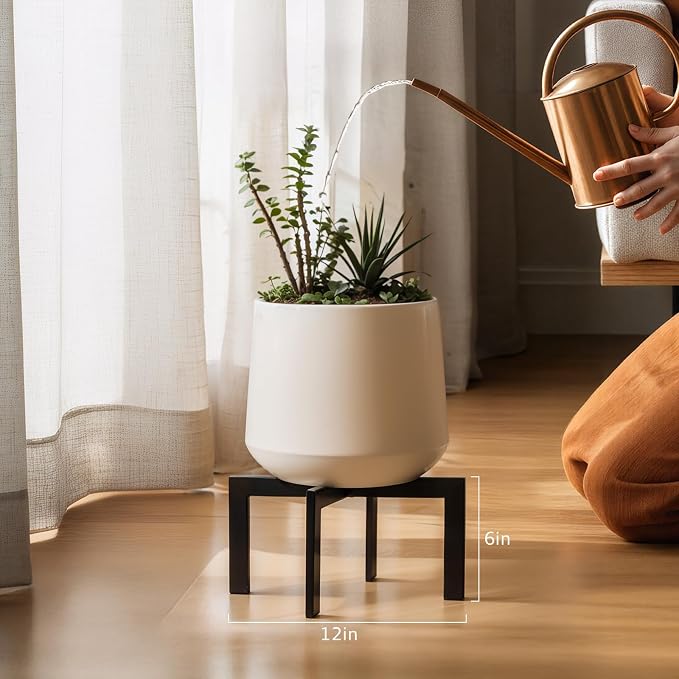 IZIDDO Plant Stand Indoor Outdoor, Metal Mid-Century Pot Stand, Modern Plant - Image 3
