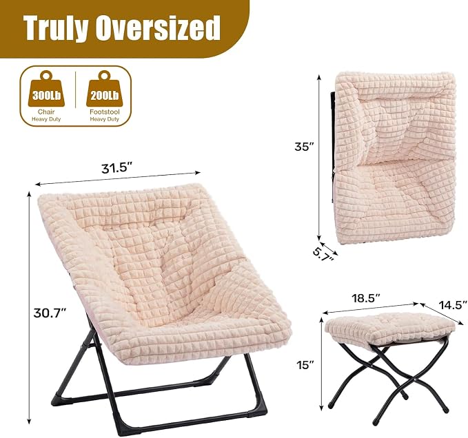 HollyHOME X-Large Saucer Chair - Image 3