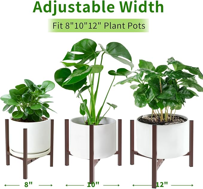 Aripark Plant Stand Indoor Adjustable, Metal Modern Plant Stands, Small Heavy - Image 3