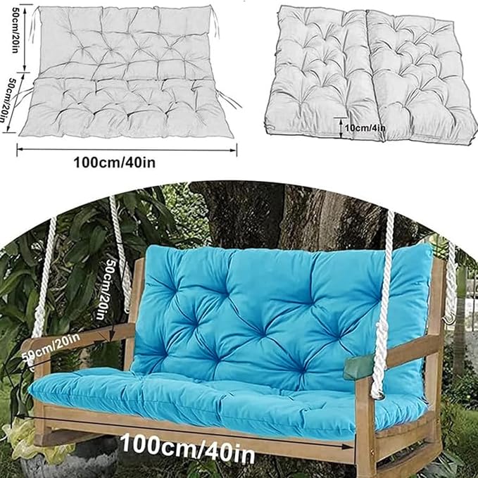 Swing Cushion Replacement Outdoor Porch Waterproof Bench Cushion 2-3 Seater - Image 7