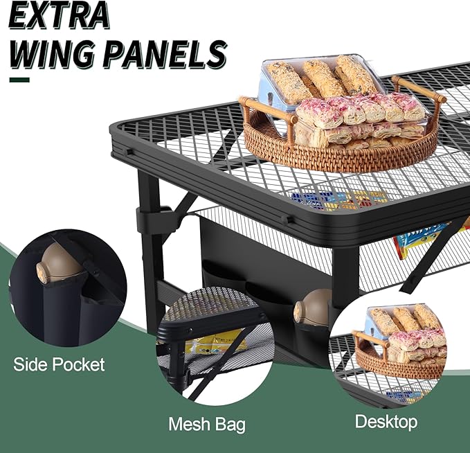 Folding Table, 2x1.3 FT Camping Table - Image 6