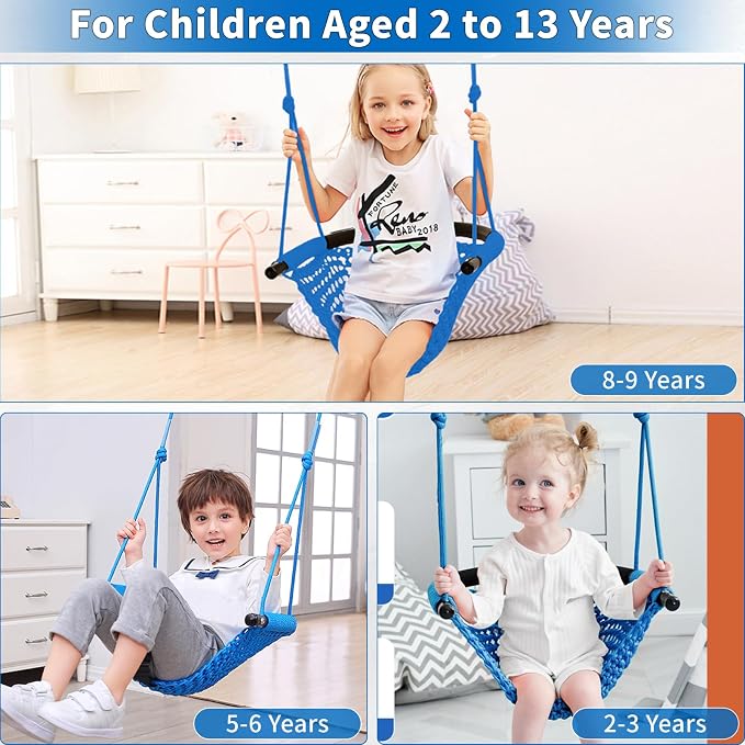 Hi-Na Kids Swing for Swing Set, Heavy Duty Rope Swings - Image 5