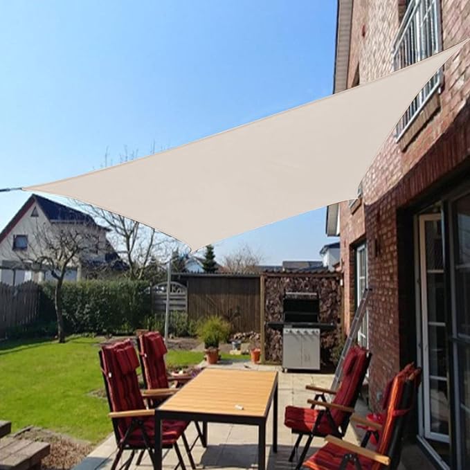 Coarbor Waterproof Sun Shade Sail 10'x15' Rectangle Canopy Shade Cover - Image 8