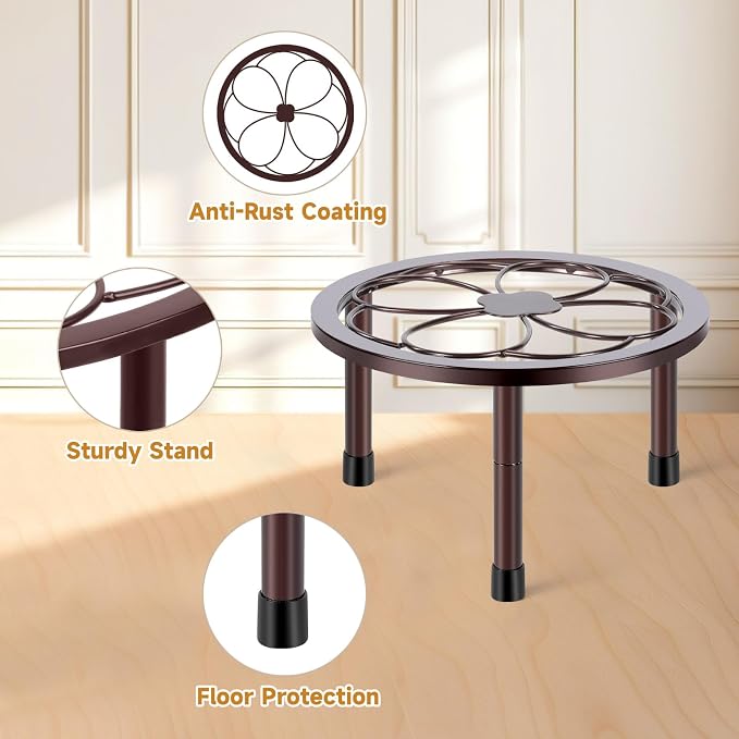 5 Pack Metal Plant Stand, Anti-Rust Iron Plant Stands - Image 4