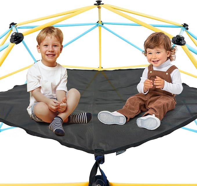 VEVOR Climbing Hammock for 10ft Dome, Load-Bearing 350 Pounds, Pentagon Jungle - Image 12