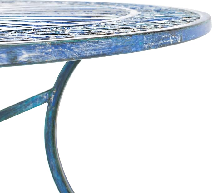 Safavieh PAT5003C Outdoor Collection Thessaly Victorian Antique Blue 5-Piece - Image 6