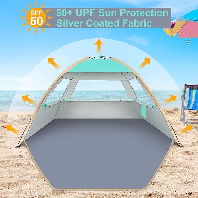 Gorich Beach Tent Sun Shelter for 3/4-5/6-7/8-10 Person - Image 3