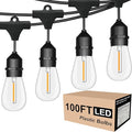 Outdoor String Lights LED 100FT Commercial Grade Heavy Duty Light String Lights by SUFEIMAS
