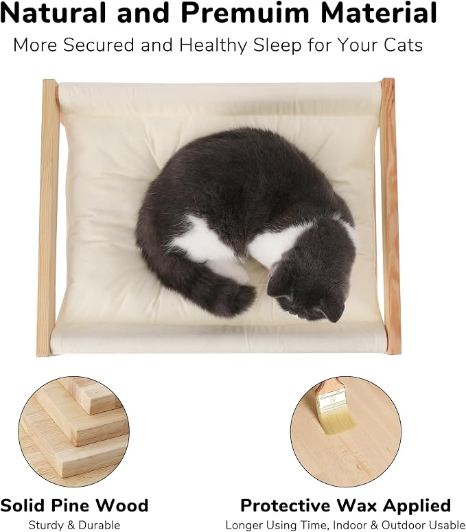 FUKUMARU Cat Bed Hammock, Cozy Velvet Cat Couch - Image 5