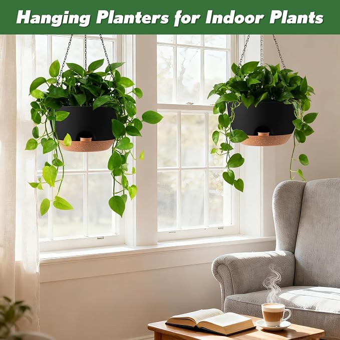 3-Piece Set of 10-Inch Hanging Planters - Image 4