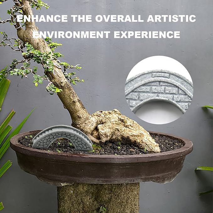 MDEOOSKY 6PCS Mini Stone Bridge Ornaments - Image 4