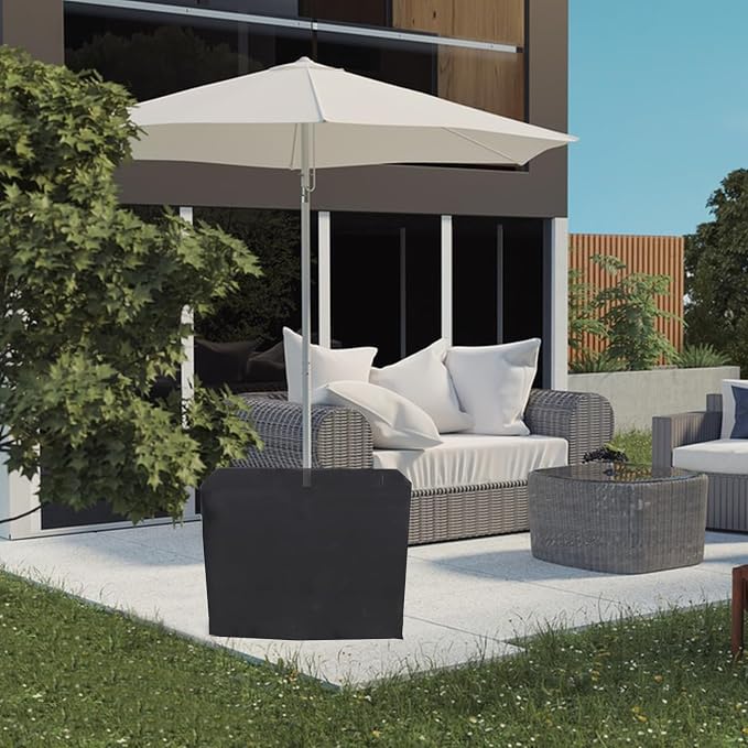 Cover for Patio Table with Umbrella Hole, Waterproof Rattan Wicker Umbrella - Image 7