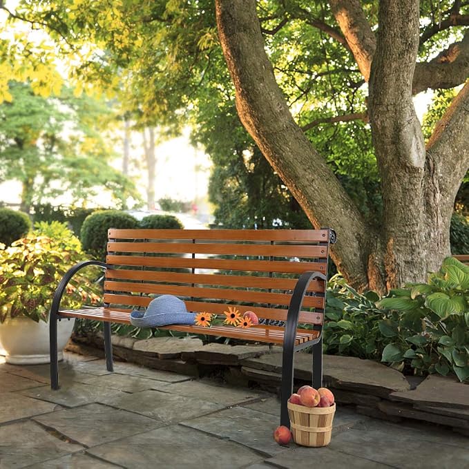 Patio Bench, Outdoor Garden Bench Park Bench, Patio Bench Chair - Image 7