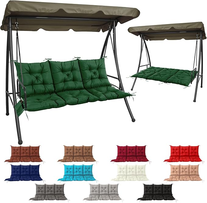 NACATIN 3 Seat Cushion for Outdoor Swing by NACATIN