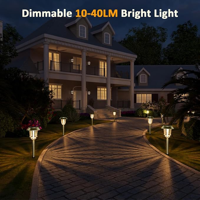 XMCOSY+ Solar Pathway Lights Outdoor - Image 6