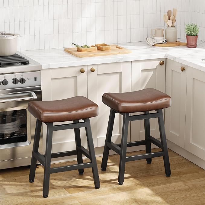 Counter Height Bar Stools Set of 2, 24 Inch Barstools - Image 6