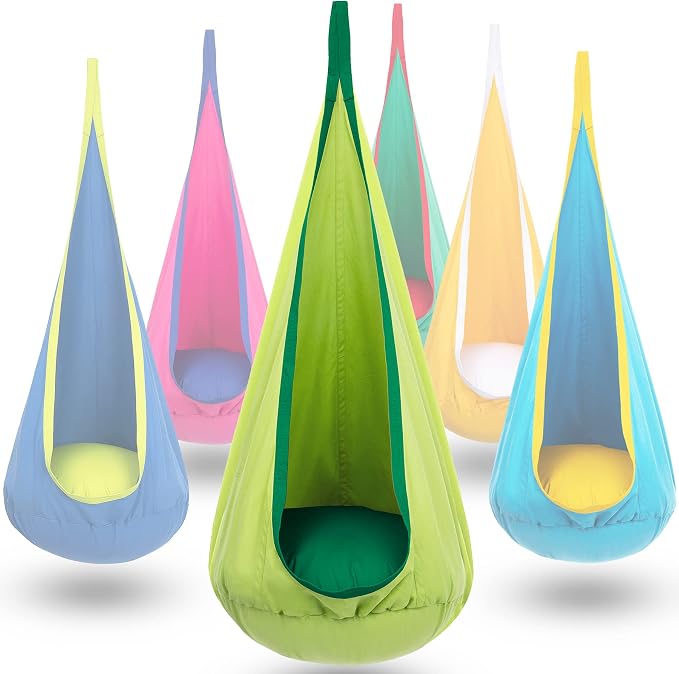 Y-STOP Kids Pod Swing Seat, Hanging Hammock Chair by Y-STOP