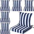 Hoteam 6 Set Outdoor Chair Cushions 20 x 20 Inch Patio Cushions Deep Seat by Hoteam