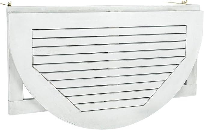 SAFAVIEH Outdoor Patio Furniture Collection – Owens Grey Wash Balcony Hanging - Image 5