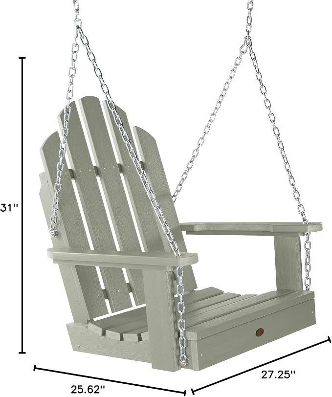Highwood AD-SW2CW23-EUC Classic Westport Single Seat Swing, Eucalyptus - Image 4