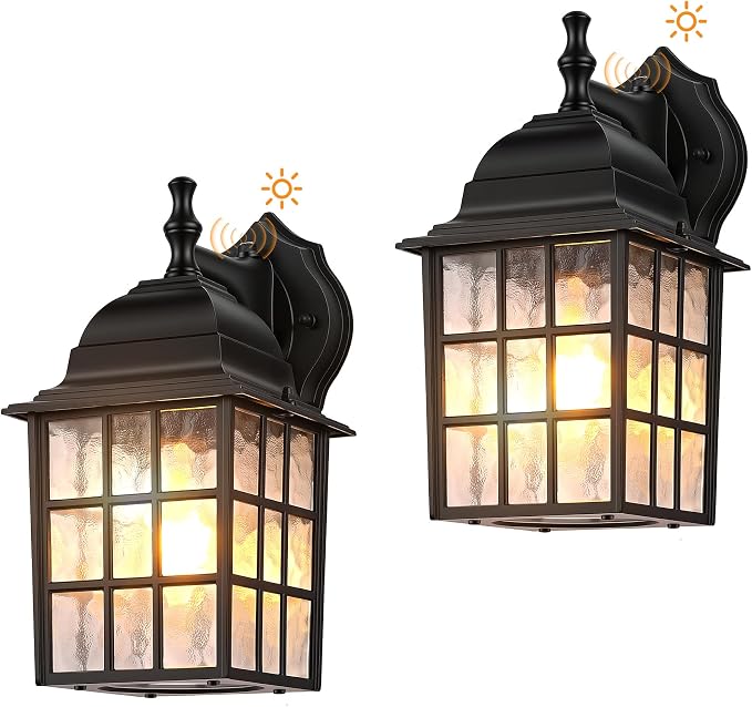 Dawn to Dusk Sensor Outdoor Wall Light Fixtures Waterproof Anti-Rust Exterior by Kainozoic