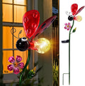 Decorative Solar Lights Outdoor Solar Ladybug Stake Lights Metal Decorative by Afirst