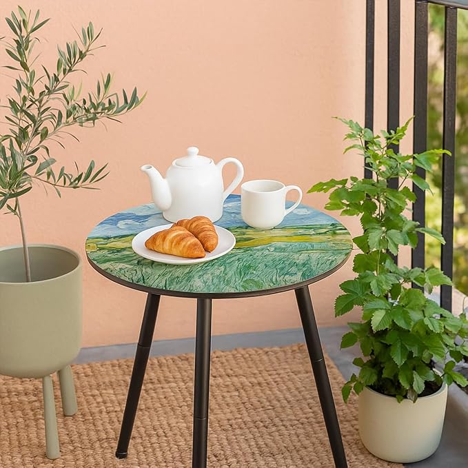 Outdoor Side Table 2 pcs Patio Side Tables - Image 6