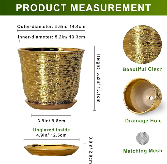 5.6 Inch Plant Pot - Image 2