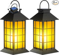 2 Pack 13" Black Solar Lantern by anyperfect