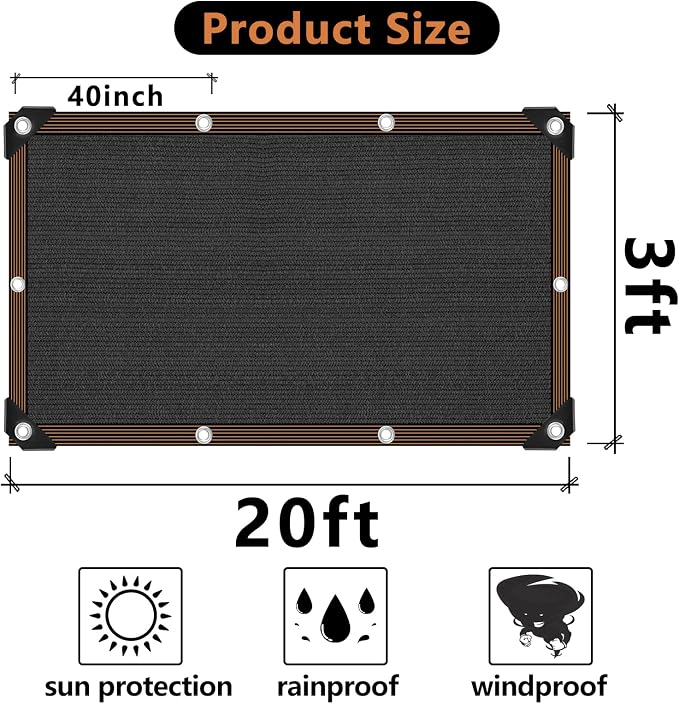 Shade Cloth, 80%-90% Garden Shade Mesh Net - Image 2